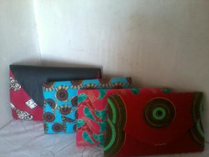 some of the bags designed by Lorraine Ndlovu